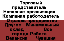 Торговый представитель › Название организации ­ Компания-работодатель › Отрасль предприятия ­ Другое › Минимальный оклад ­ 36 000 - Все города Работа » Вакансии   . Чувашия респ.,Шумерля г.